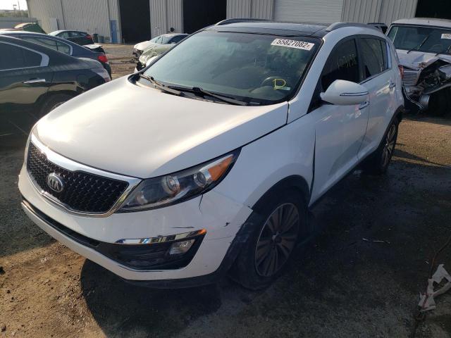 KNDPC3AC6E7616302 - 2014 KIA SPORTAGE EX WHITE photo 2