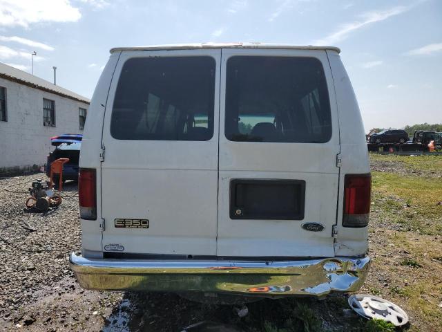 1FBSS31L95HB47038 - 2005 FORD ECONOLINE E350 SUPER DUTY WAGON WHITE photo 6