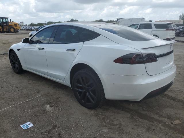 5YJSA1E6XMF452053 - 2021 TESLA MODEL S Білий фото 2