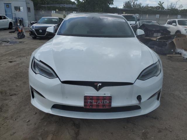 5YJSA1E6XMF452053 - 2021 TESLA MODEL S Білий фото 5