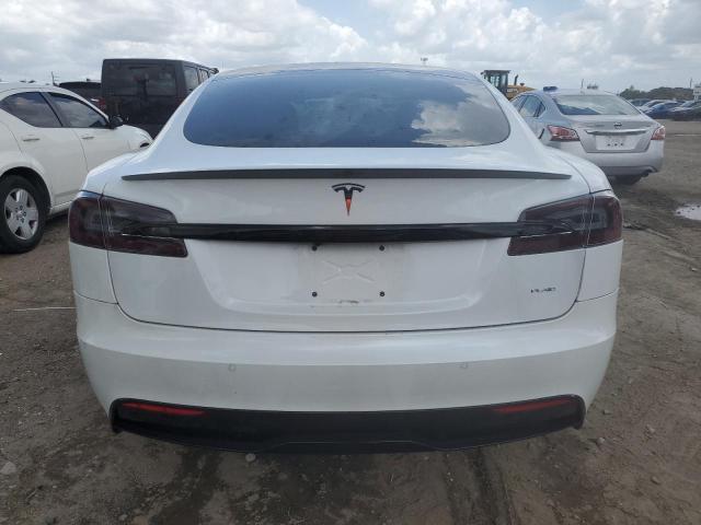 5YJSA1E6XMF452053 - 2021 TESLA MODEL S Білий фото 6