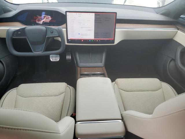 5YJSA1E6XMF452053 - 2021 TESLA MODEL S Білий фото 8