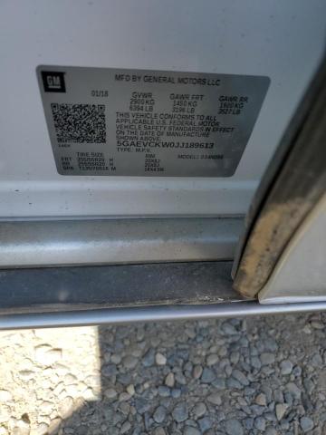 5GAEVCKW0JJ189613 - 2018 BUICK ENCLAVE AVENIR WHITE photo 14