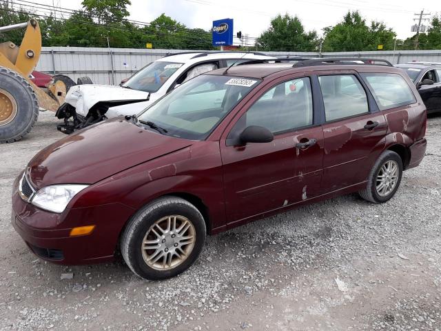 1FAHP36NX7W148270 - 2007 FORD FOCUS ZXW BURGUNDY photo 1