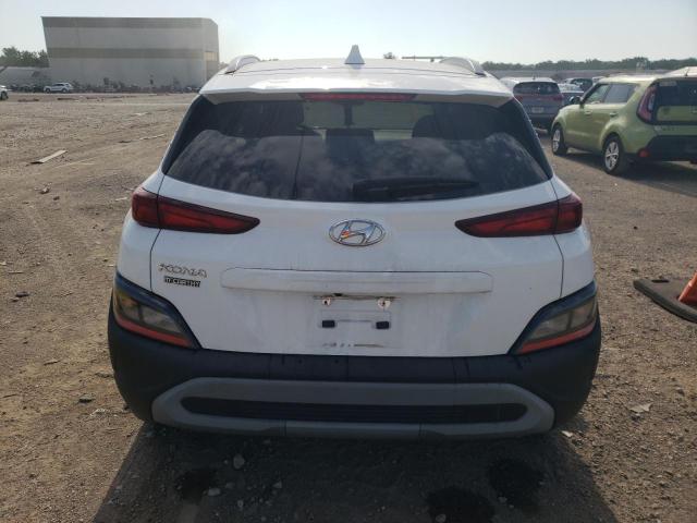 KM8K62AB6NU816077 - 2022 HYUNDAI KONA SEL WHITE photo 6