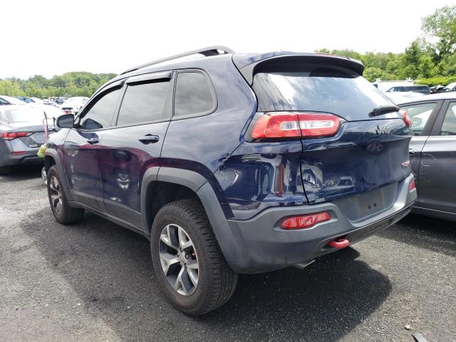 1C4PJMBB0EW161387 - 2014 JEEP CHEROKEE TRAILHAWK BLUE photo 2