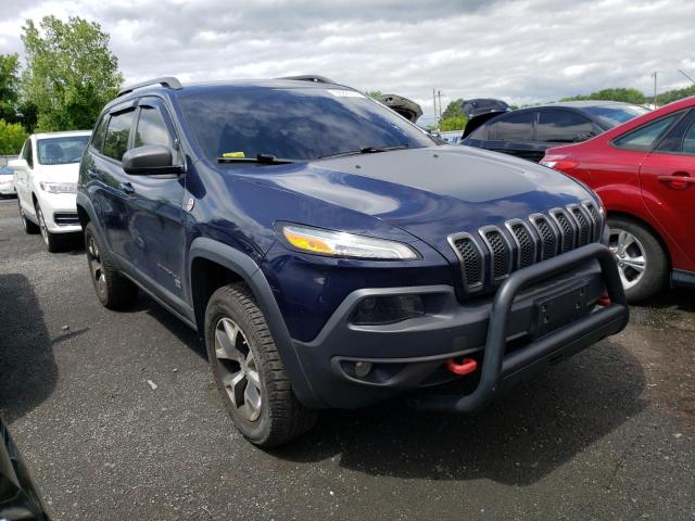 1C4PJMBB0EW161387 - 2014 JEEP CHEROKEE TRAILHAWK BLUE photo 4