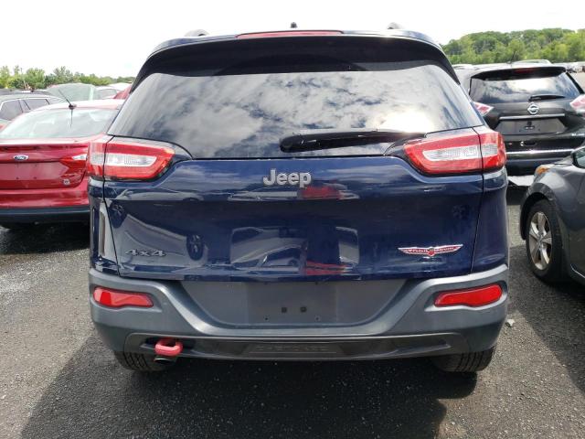 1C4PJMBB0EW161387 - 2014 JEEP CHEROKEE TRAILHAWK BLUE photo 6