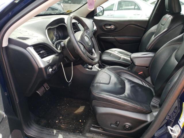 1C4PJMBB0EW161387 - 2014 JEEP CHEROKEE TRAILHAWK BLUE photo 7