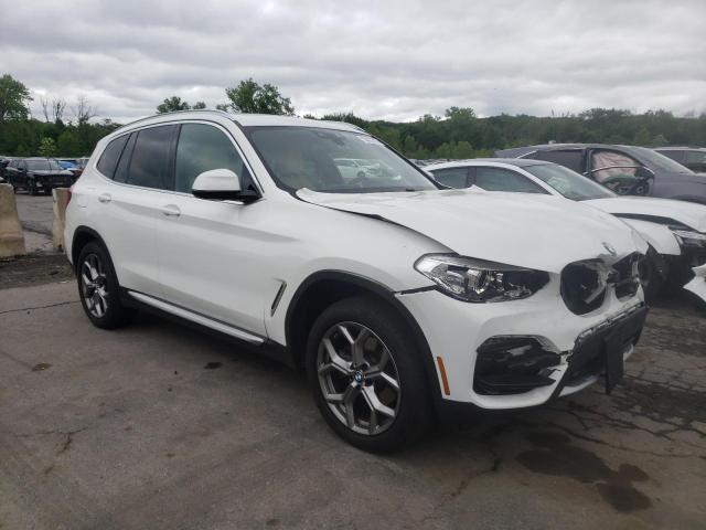 5UXTY5C03M9D97432 - 2021 BMW X3 XDRIVE30I WHITE photo 4