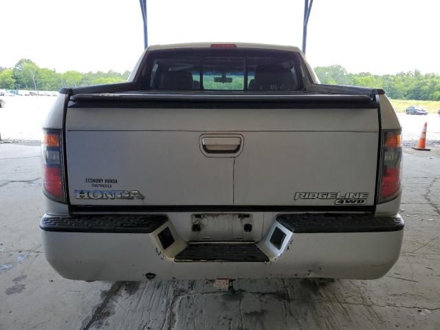 2HJYK16516H539622 - 2006 HONDA RIDGELINE RTL SILVER photo 6