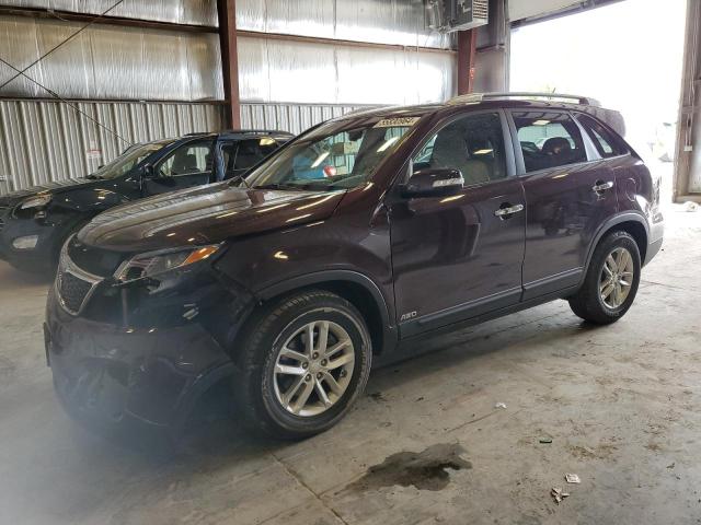 5XYKTCA63EG483909 - 2014 KIA SORENTO LX BURGUNDY photo 1