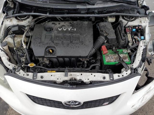 1NXBU40E89Z128617 - 2009 TOYOTA COROLLA BASE თეთრი ფოტო 11