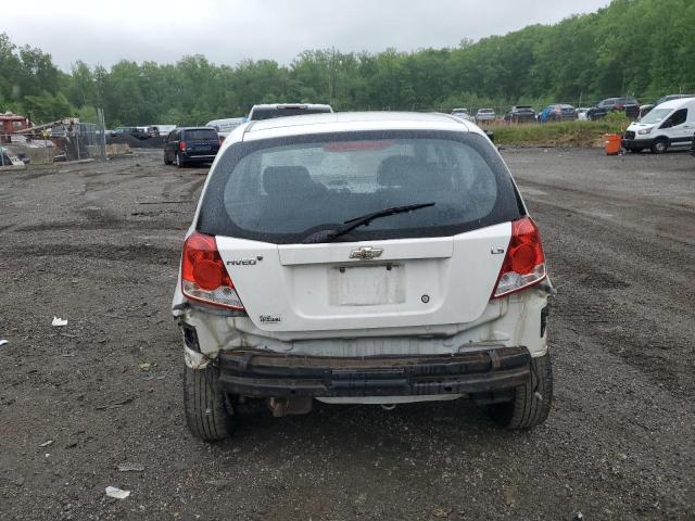 KL1TD66637B747565 - 2007 CHEVROLET AVEO BASE 白色 照片 6