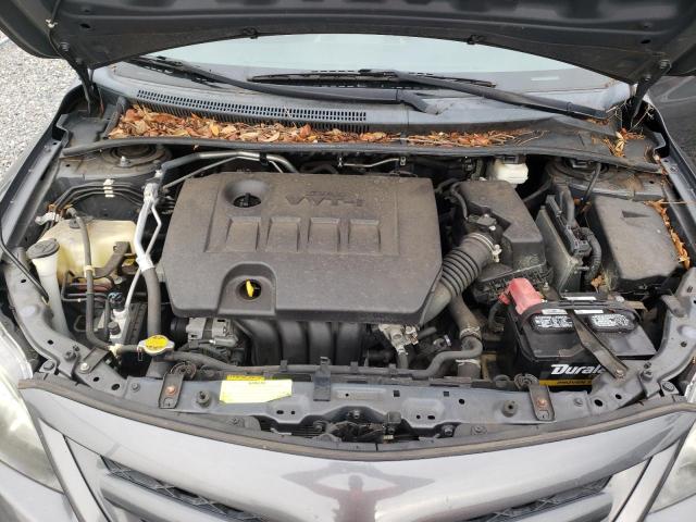 2T1BU4EE8CC780011 - 2012 TOYOTA COROLLA BASE GRAY photo 11