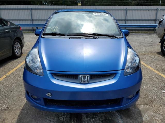 JHMGD37667S048761 - 2007 HONDA FIT S 蓝色 照片 5