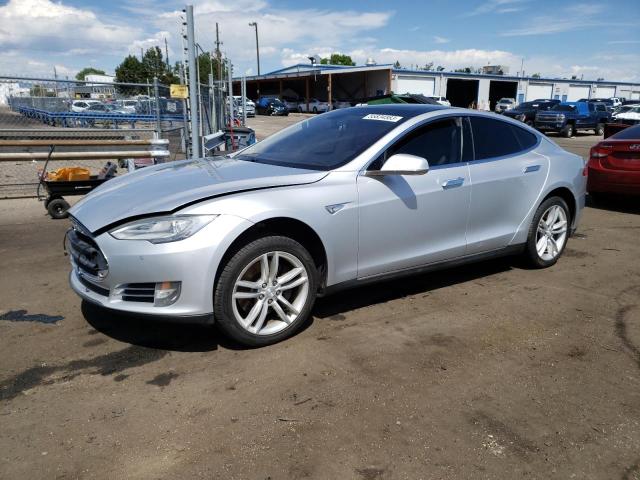 5YJSA1H18EFP32393 - 2014 TESLA MODEL S Gümüş foto 1