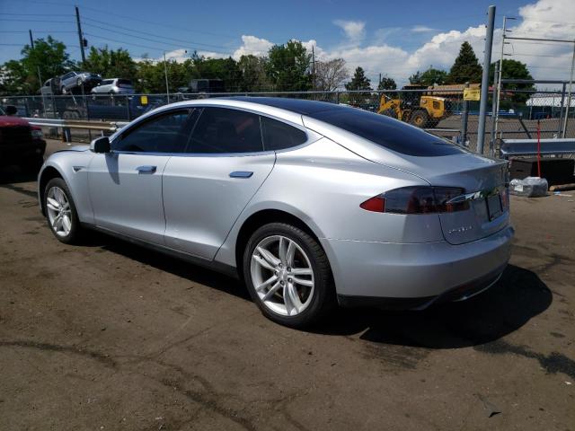 5YJSA1H18EFP32393 - 2014 TESLA MODEL S Gümüş foto 2