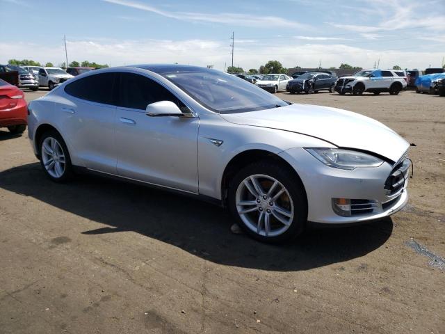 5YJSA1H18EFP32393 - 2014 TESLA MODEL S Gümüş foto 4