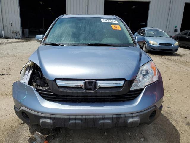 JHLRE38718C035235 - 2008 HONDA CR-V EXL BLUE photo 5