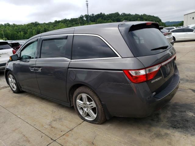 5FNRL5H97DB055812 - 2013 HONDA ODYSSEY TOURING GRAY photo 2