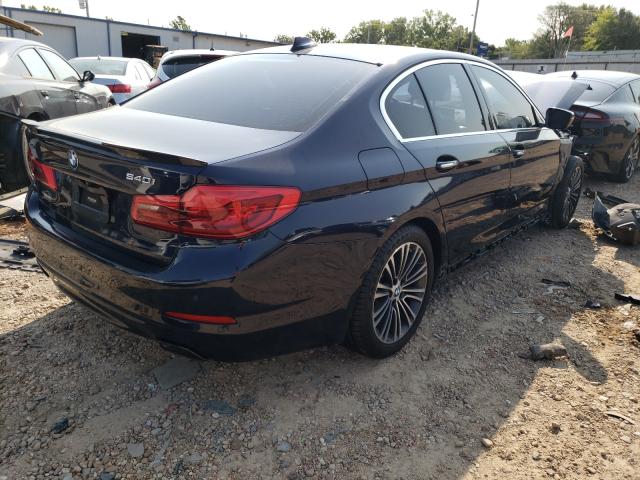 WBAJE7C56JWC55238 - 2018 BMW 540 XI BLUE photo 4