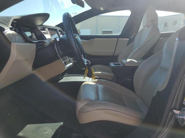 5YJSA1E14HF184188 - 2017 TESLA MODEL S GRAY photo 7