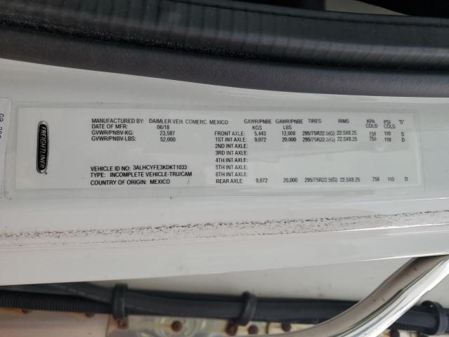 3ALHCYFE3KDKT1033 - 2019 FREIGHTLINER M2 106 MEDIUM DUTY WHITE photo 13