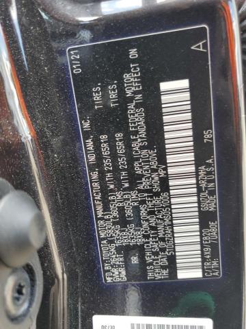 5TDGZRAH1MS051006 - 2021 TOYOTA HIGHLANDER XLE BLACK photo 14