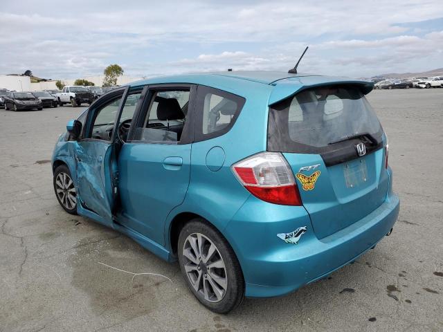 JHMGE8H5XDC046419 - 2013 HONDA FIT SPORT TURQUOISE photo 2