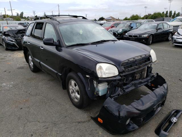 KM8SC73E76U072844 - 2006 HYUNDAI SANTA FE GLS BLACK photo 4