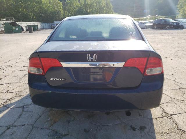 19XFA16559E041034 - 2009 HONDA CIVIC LX BLUE photo 6