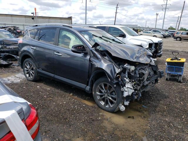 JTMDJREV7JD185486 - 2018 TOYOTA RAV4 HV LIMITED GRAY photo 4