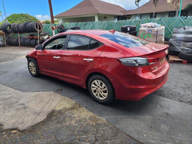 5NPD74LF2HH152803 - 2017 HYUNDAI ELANTRA SE RED photo 2