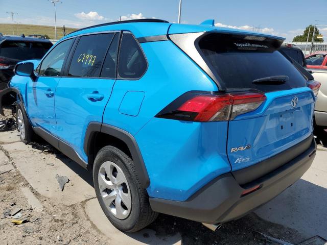 2T3G1RFV3KW008529 - 2019 TOYOTA RAV4 LE BLUE photo 3