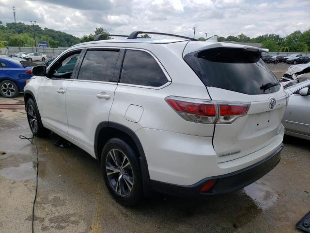 5TDJKRFH6GS332340 - 2016 TOYOTA HIGHLANDER XLE Սպիտակ լուսանկար 2