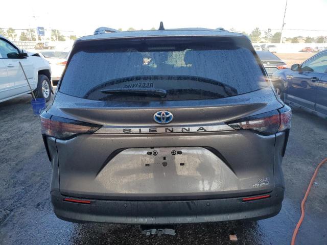 5TDYRKECXRS193954 - 2024 TOYOTA SIENNA XLE GRAY photo 6