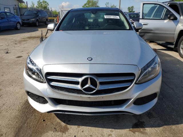 55SWF4KBXFU038164 - 2015 MERCEDES-BENZ C 300 4MATIC SILVER photo 5