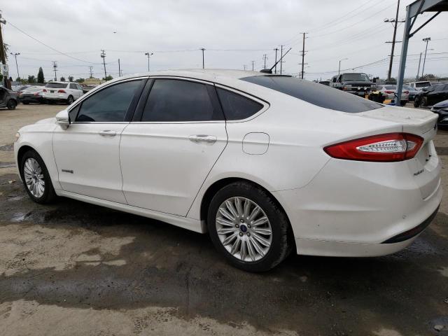 3FA6P0LU4ER299381 - 2014 FORD FUSION SE HYBRID WHITE photo 2