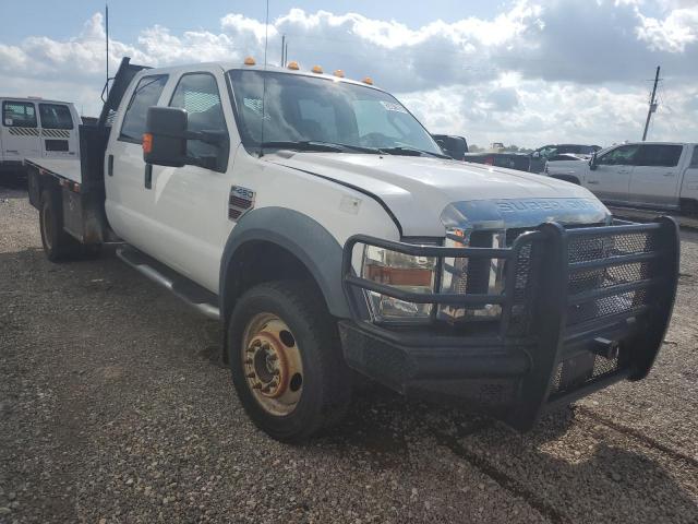 1FDXW47R08EE12504 - 2008 FORD F450 SUPER DUTY WHITE photo 4