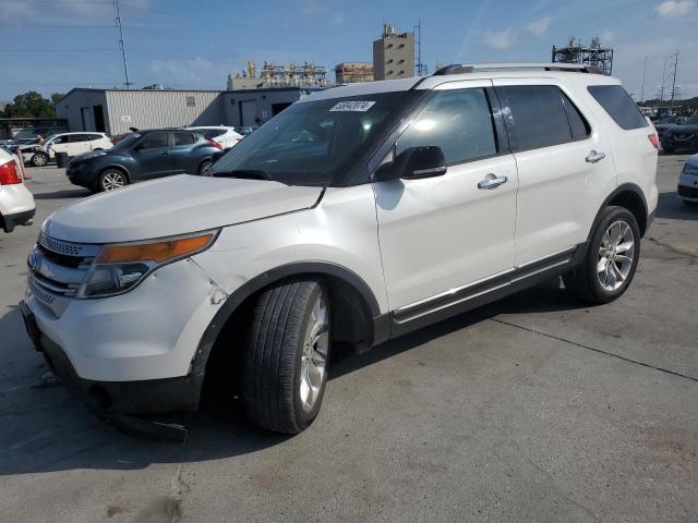 1FM5K8D8XEGB15388 - 2014 FORD EXPLORER XLT WHITE photo 1