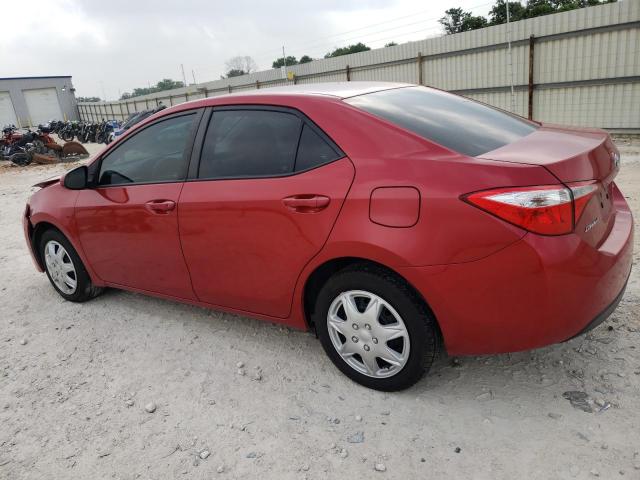 5YFBURHE3FP340825 - 2015 TOYOTA COROLLA L RED photo 2