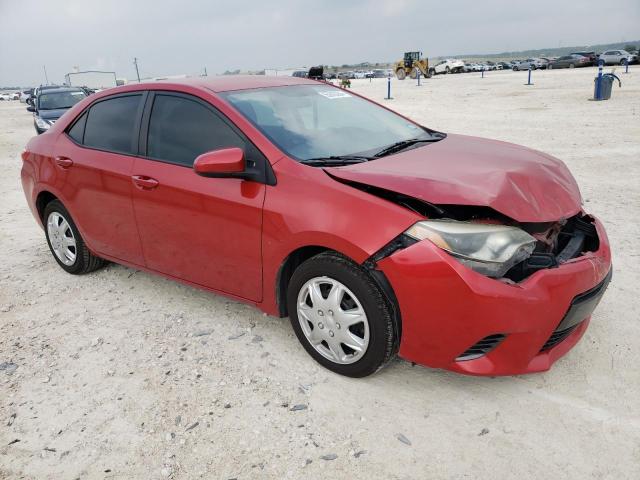 5YFBURHE3FP340825 - 2015 TOYOTA COROLLA L RED photo 4