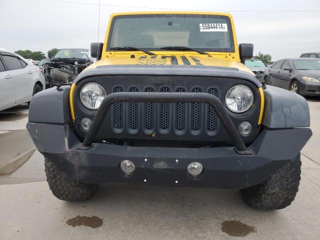 1C4AJWAG6FL702797 - 2015 JEEP WRANGLER SPORT YELLOW photo 5