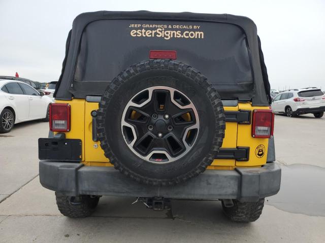 1C4AJWAG6FL702797 - 2015 JEEP WRANGLER SPORT YELLOW photo 6
