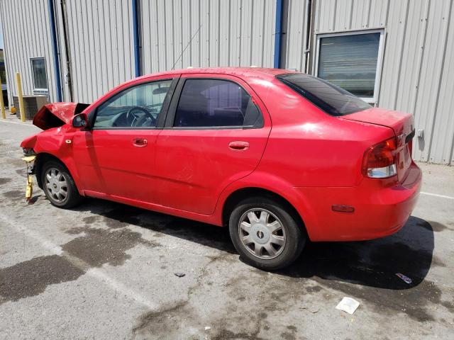 KL1TD526X5B376448 - 2005 CHEVROLET AVEO BASE RED photo 2