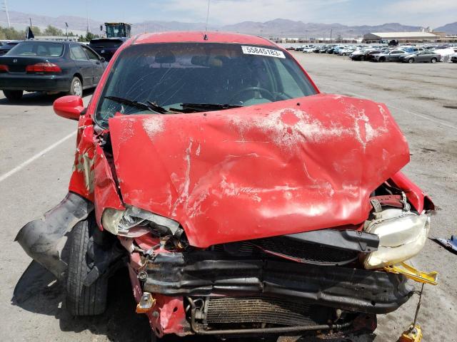 KL1TD526X5B376448 - 2005 CHEVROLET AVEO BASE RED photo 5