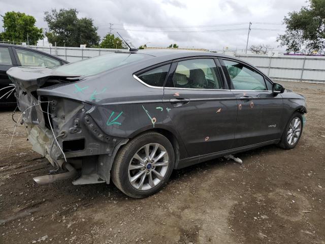 3FA6P0LU1HR261059 - 2017 FORD FUSION SE HYBRID GRAY photo 3