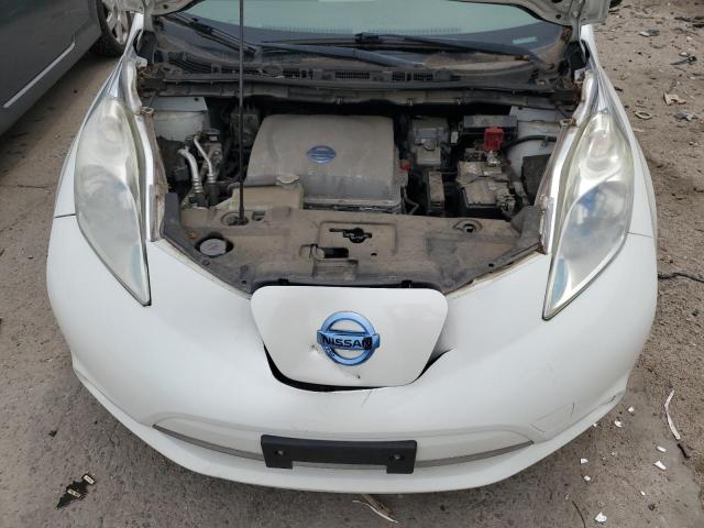 1N4AZ0CP9DC404718 - 2013 NISSAN LEAF S WHITE photo 12