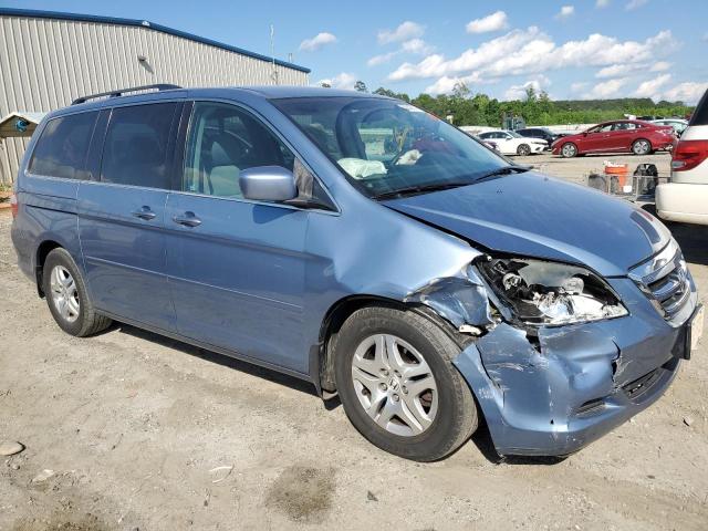 5FNRL38457B135459 - 2007 HONDA ODYSSEY EX BLUE photo 4